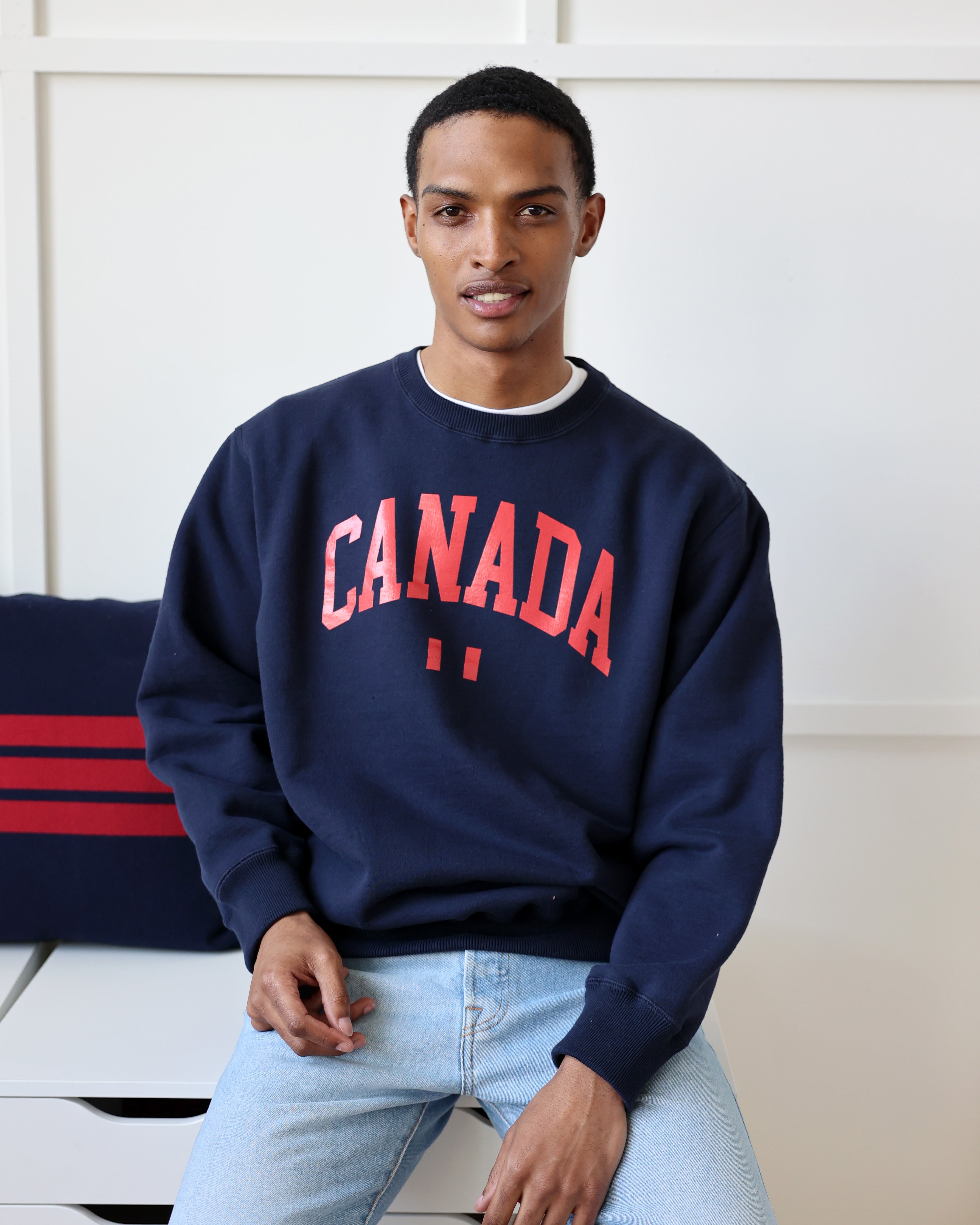 Made in Canada Canada Fleece Sweatshirt Navy 100% Cotton - Unisex - Province of Canada