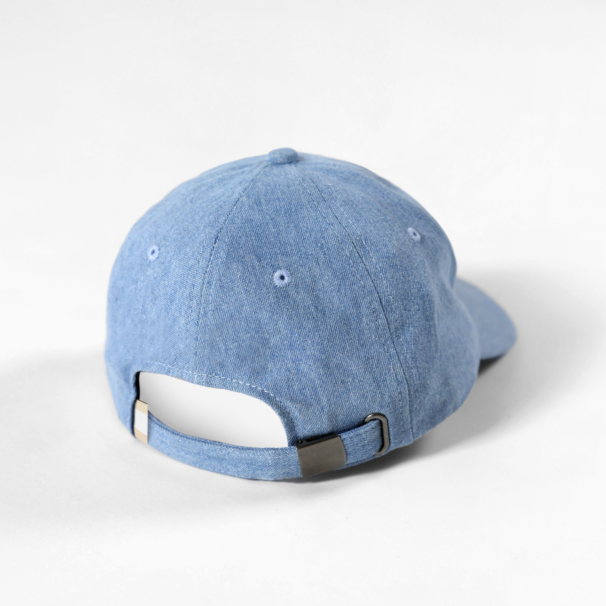 Made in Canada 100% Cotton Kids Letter M Baseball Hat Light Blue Denim - Province of Canada