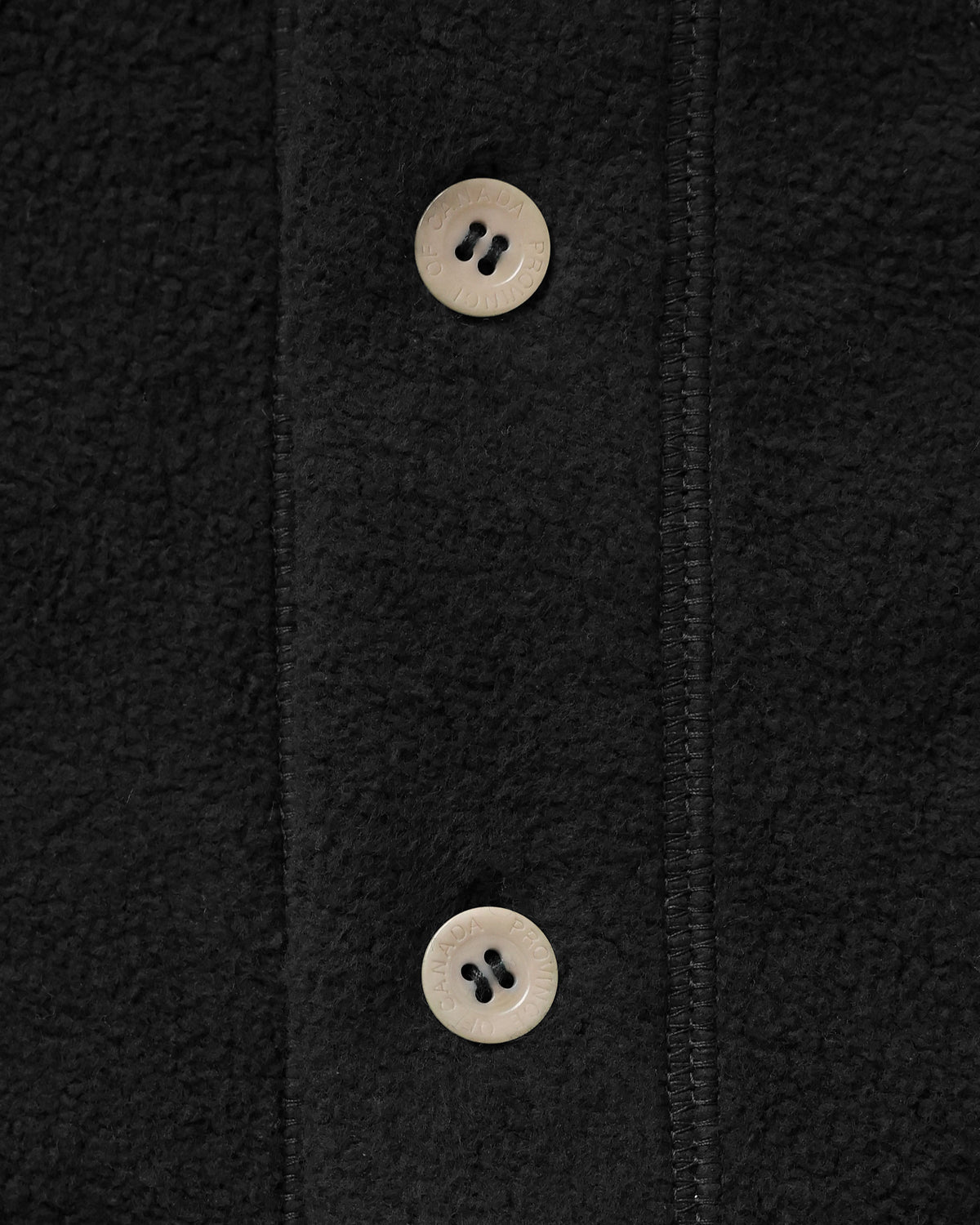 Made in Canada 100% Cotton Reverse Fleece Overshirt Black - Unisex - Province of Canada