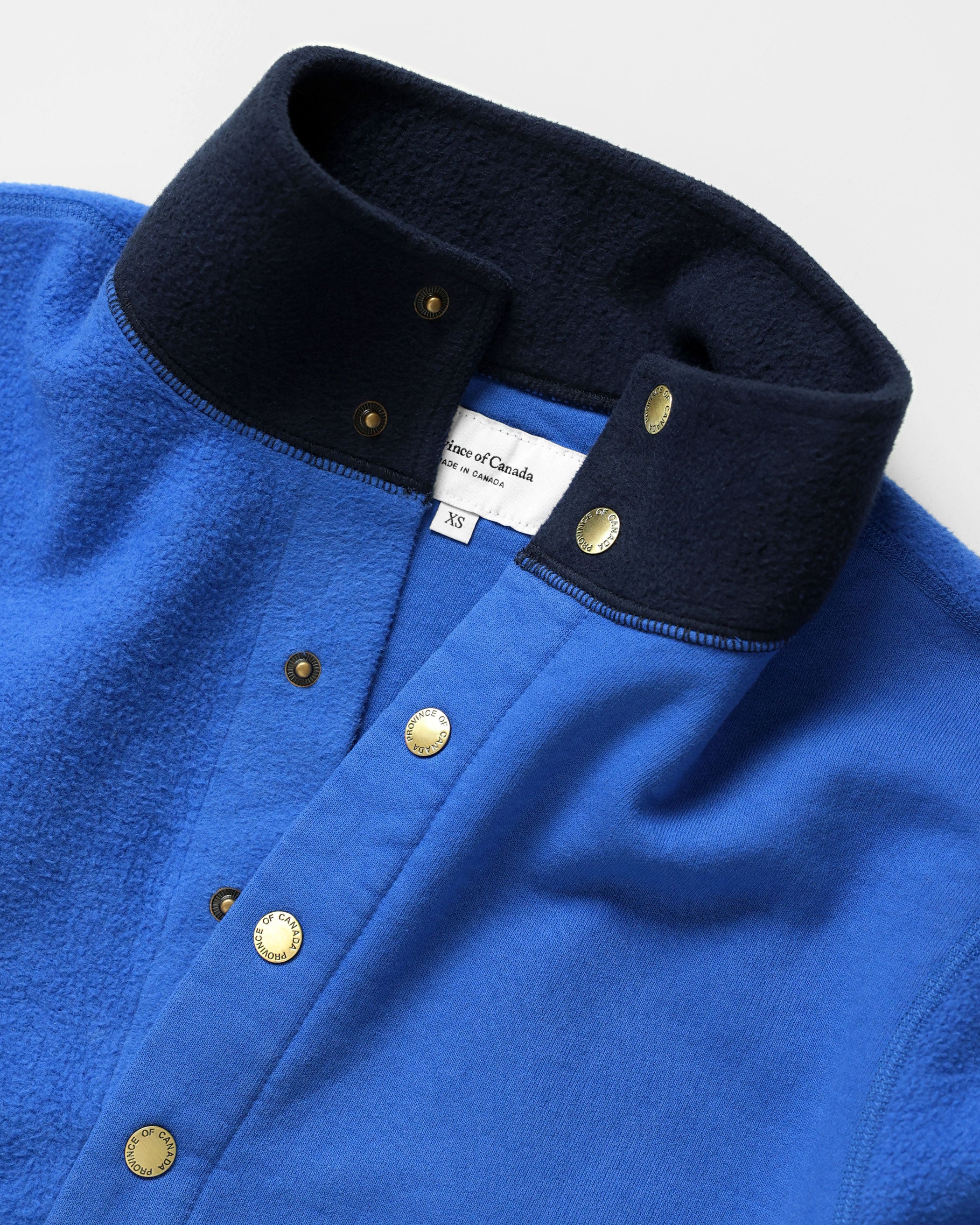 Made in Canada 100% Cotton Reverse Fleece Pullover Royal Navy - Unisex - Province of Canada