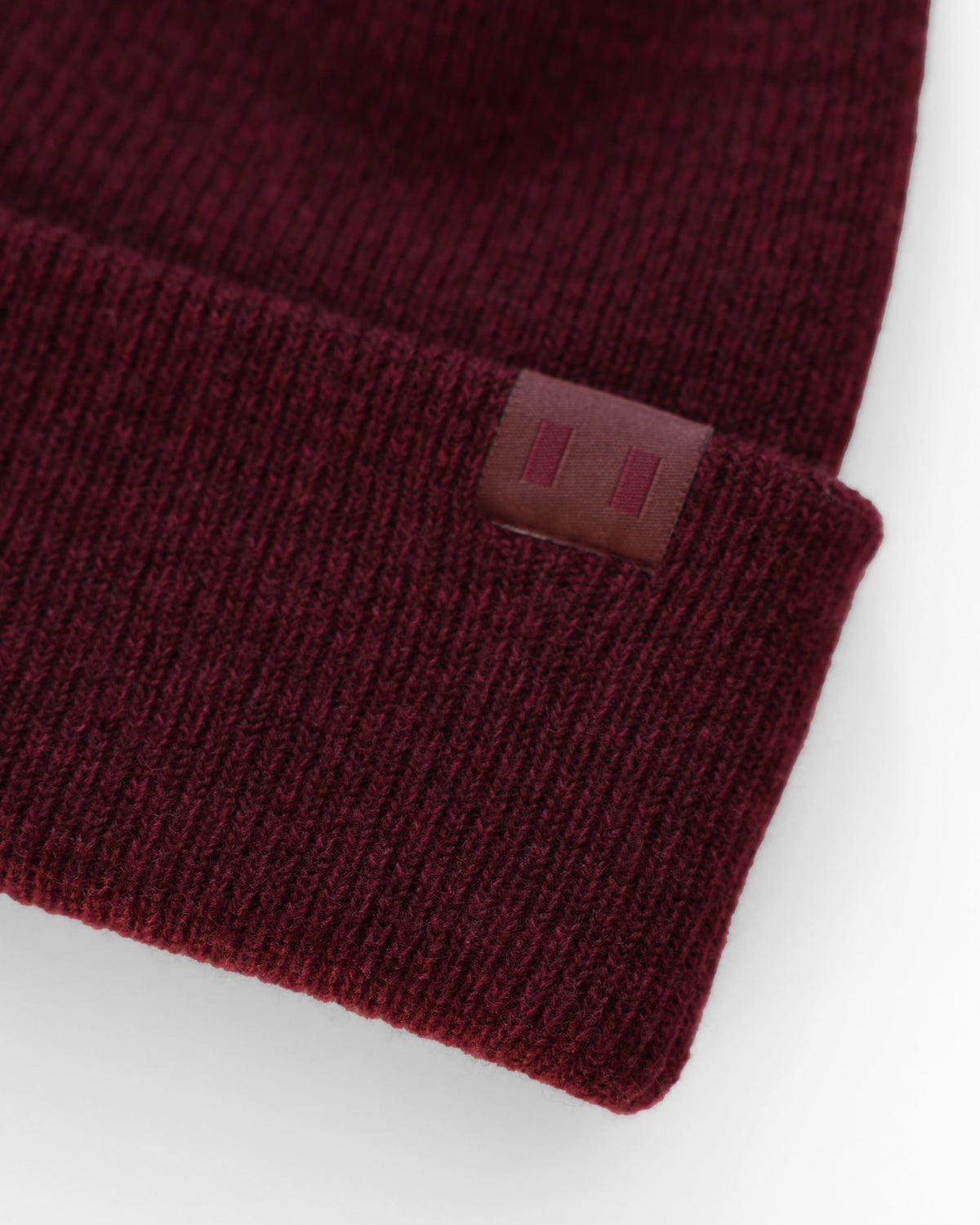 Made in Canada - Cashmere Wool Rib Toque Burgundy - Province of Canada