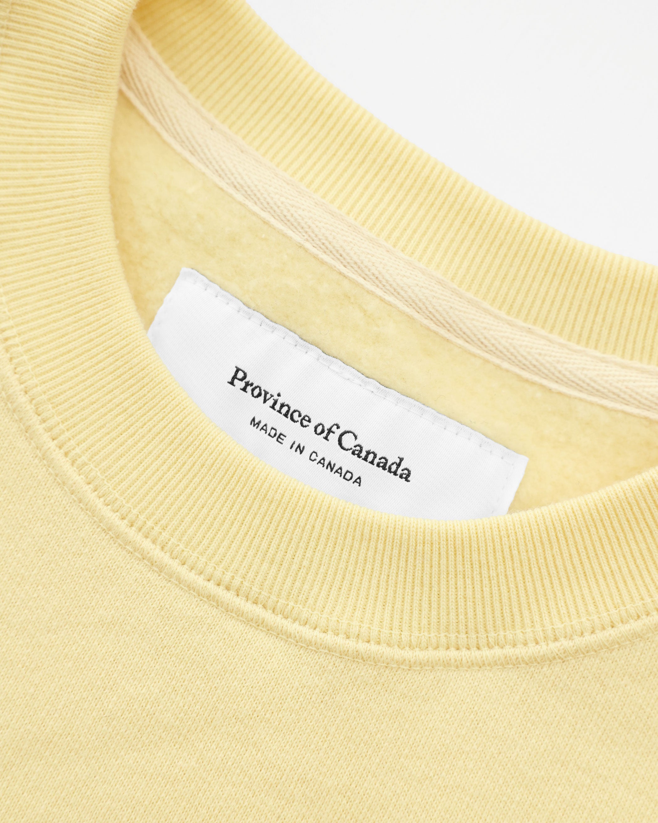 Made in Canada Flag Fleece Sweatshirt Butter - Unisex - Province of Canada
