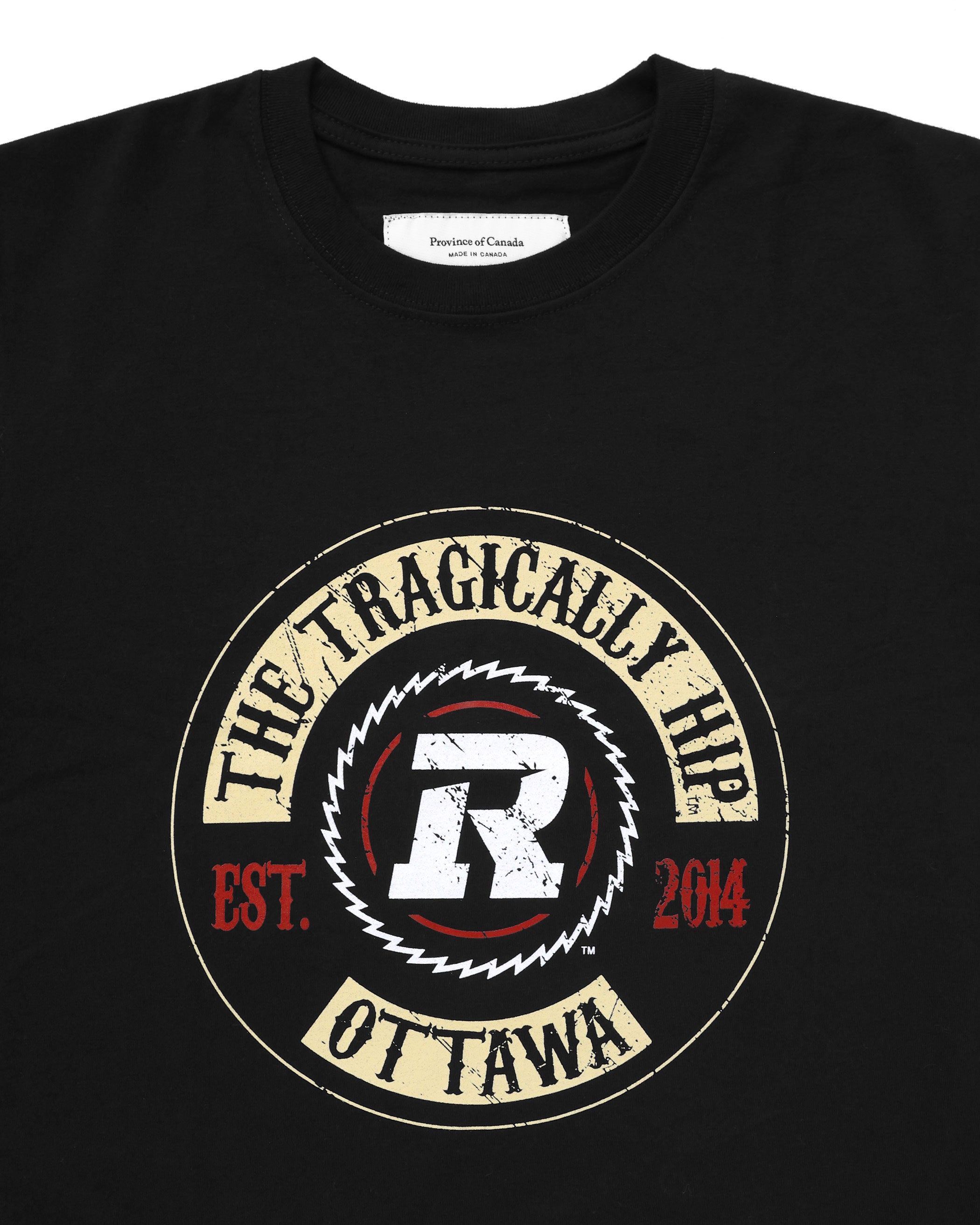 Made in Canada Ottawa Redblacks CFL x The Tragically Hip Tee - Unisex - Province of Canada