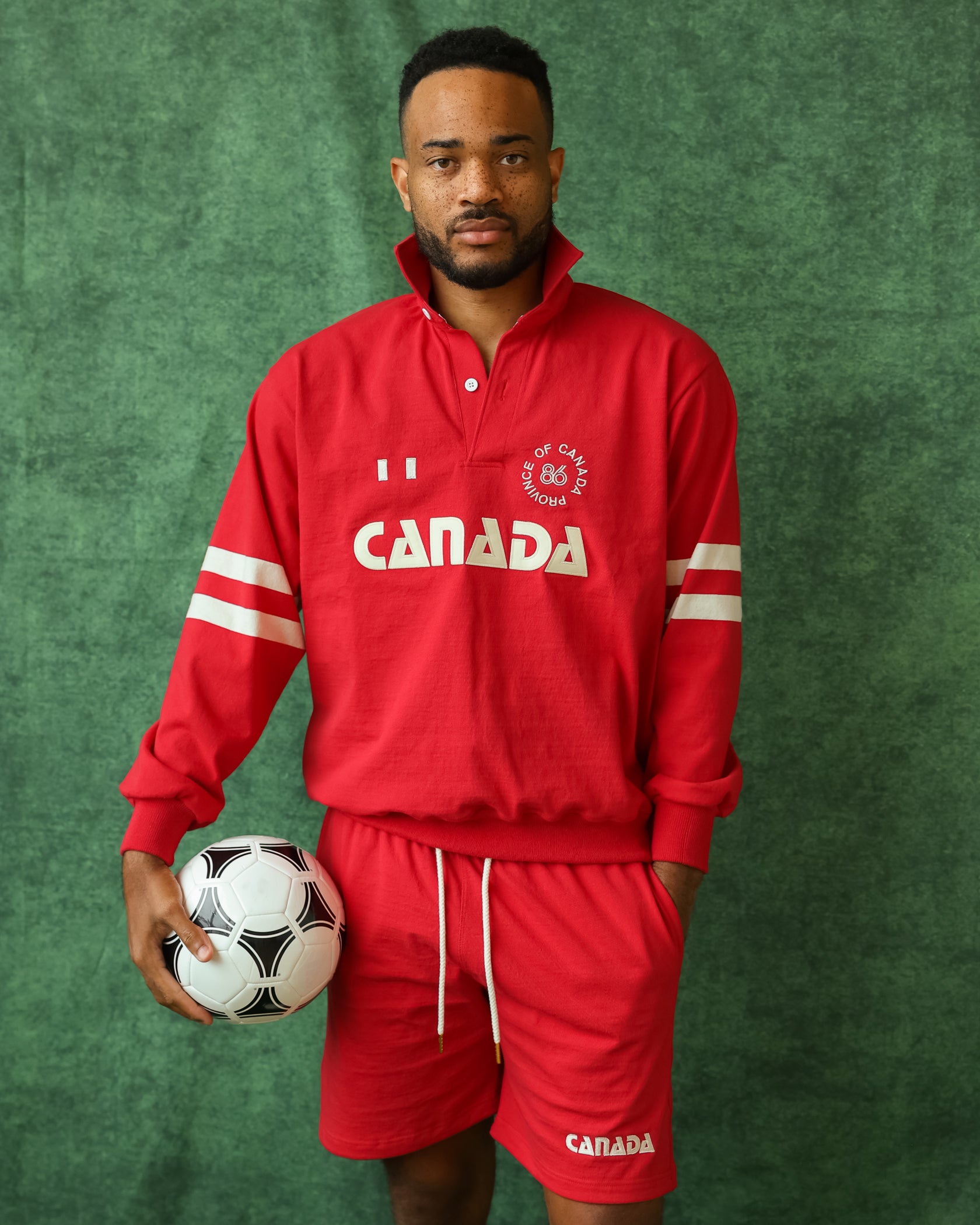 Made in Canada 100% Cotton Canada Shorts Red - Unisex - Province of Canada