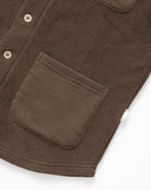 Reverse Fleece Overshirt Chestnut - Unisex - Made in Canada - Province of Canada
