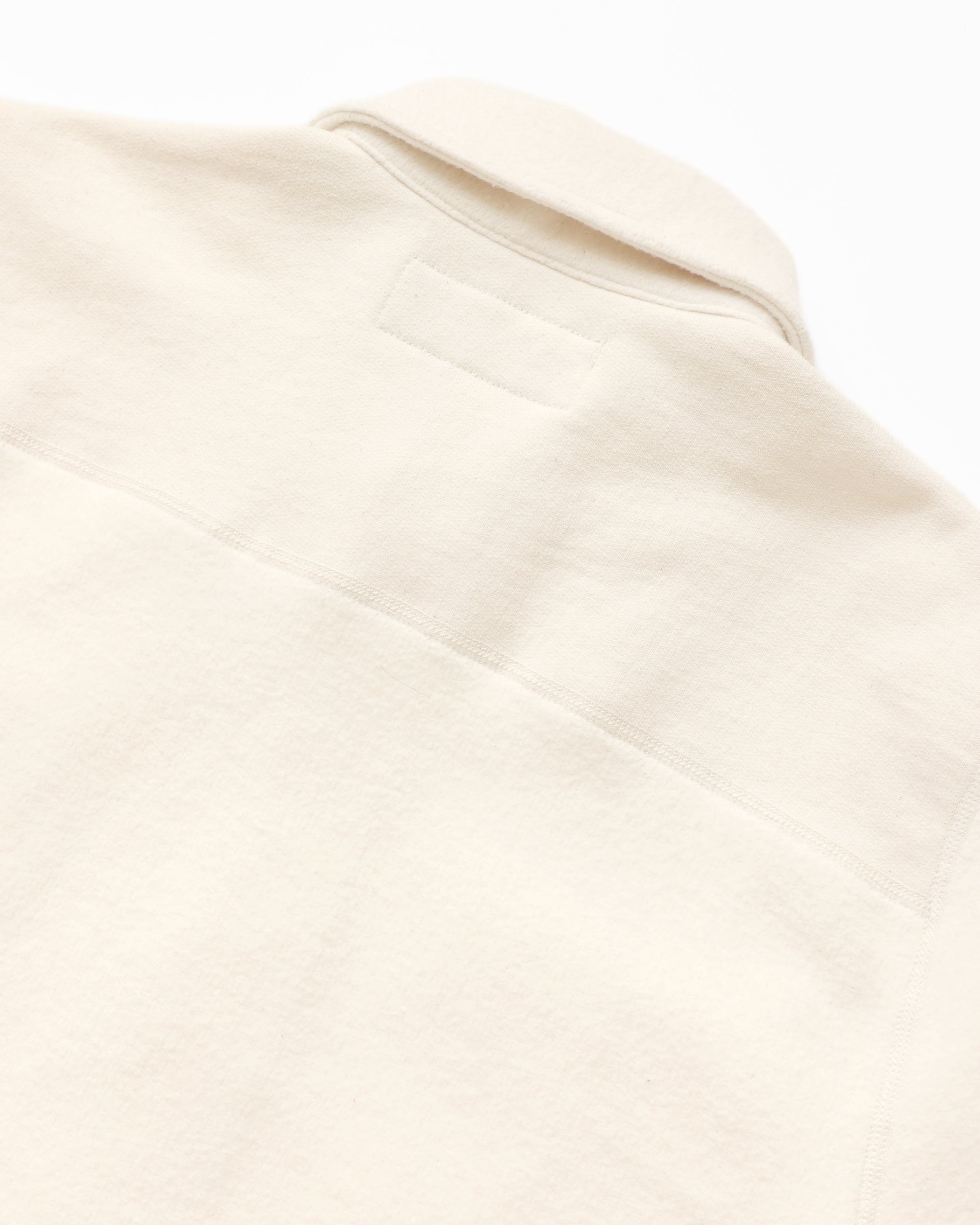 Made in Canada 100% Cotton Reverse Fleece Overshirt Light-Jacket Cream - Unisex - Province of Canada