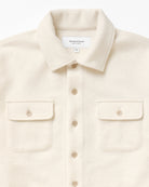 Made in Canada 100% Cotton Reverse Fleece Overshirt Light-Jacket Cream - Unisex - Province of Canada