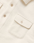 Made in Canada 100% Cotton Reverse Fleece Overshirt Light-Jacket Cream - Unisex - Province of Canada