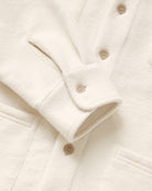 Made in Canada 100% Cotton Reverse Fleece Overshirt Light-Jacket Cream - Unisex - Province of Canada
