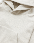 Made in Canada Fleece Flag Fleece Crop Hoodie Eggshell Province of Canada