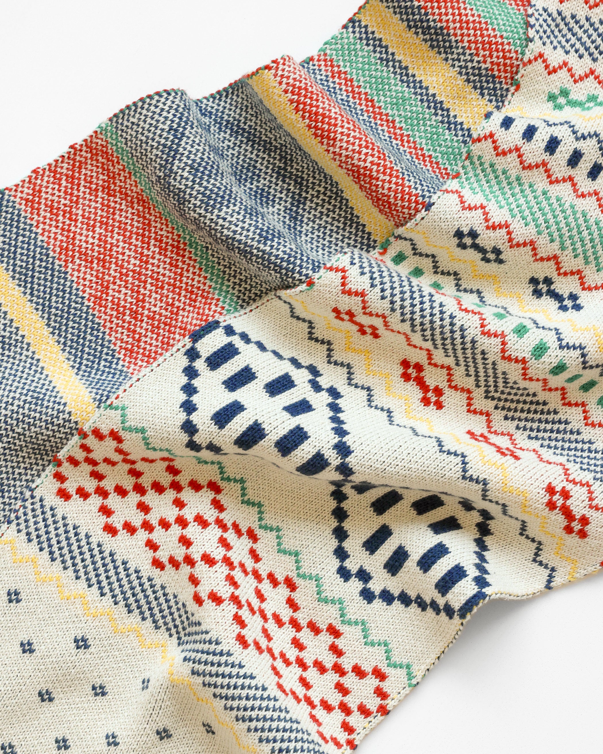 Made in Canada 100% Cotton Fair Isle Cotton Knit Scarf - Province of Canada