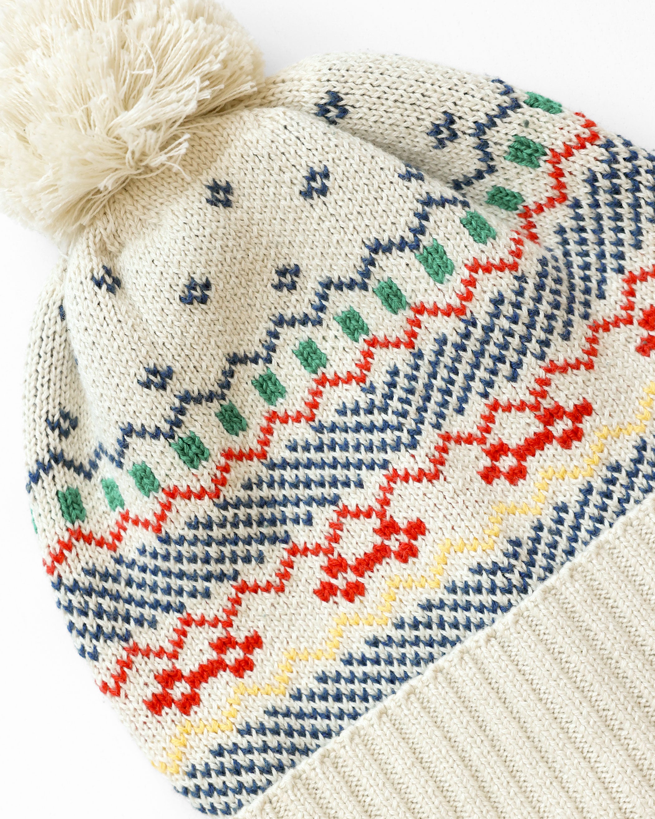 Made in Canada 100% Cotton Fair Isle Cotton Knit Toque - Province of Canada