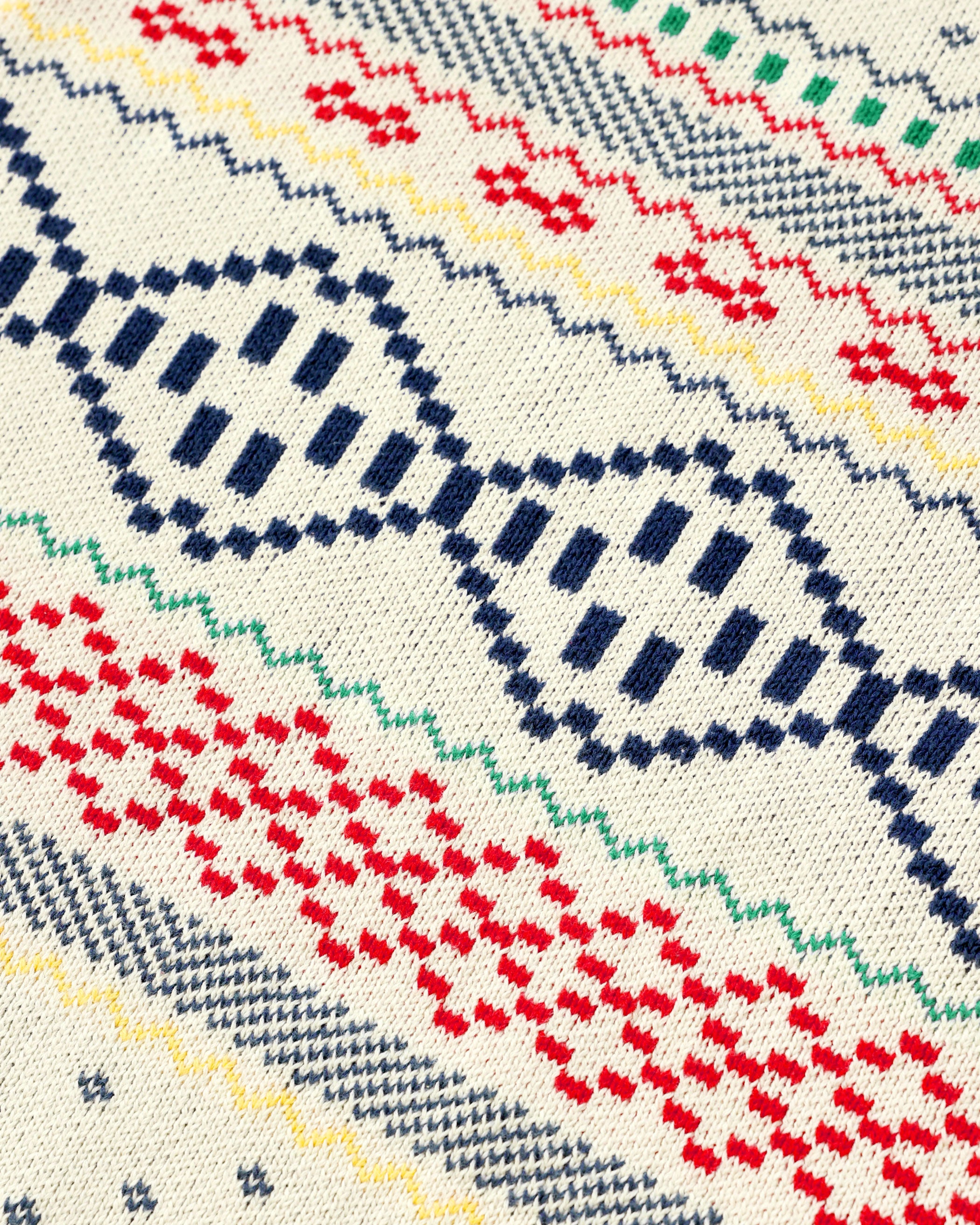 Made in Canada 100% Cotton Fair Isle Cotton Knit Sweater - Unisex - Province of Canada