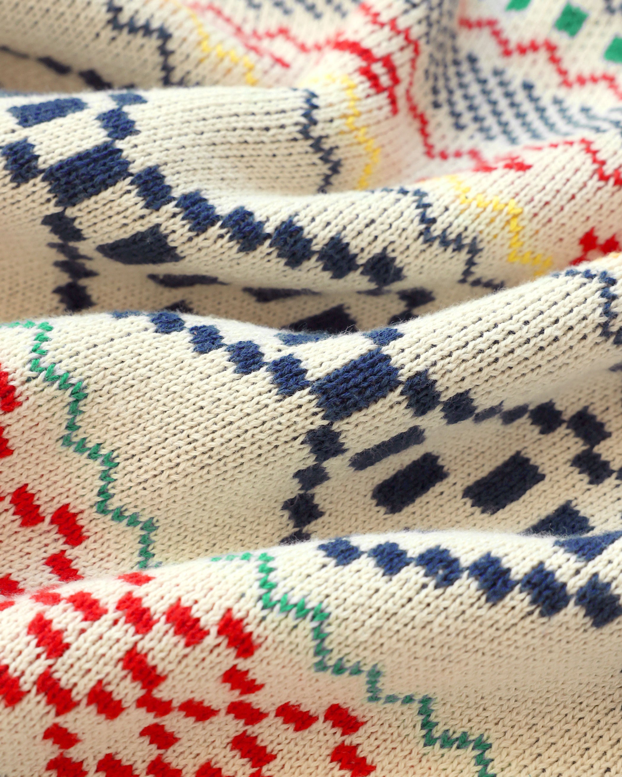 Made in Canada 100% Cotton Fair Isle Cotton Knit Sweater - Unisex - Province of Canada