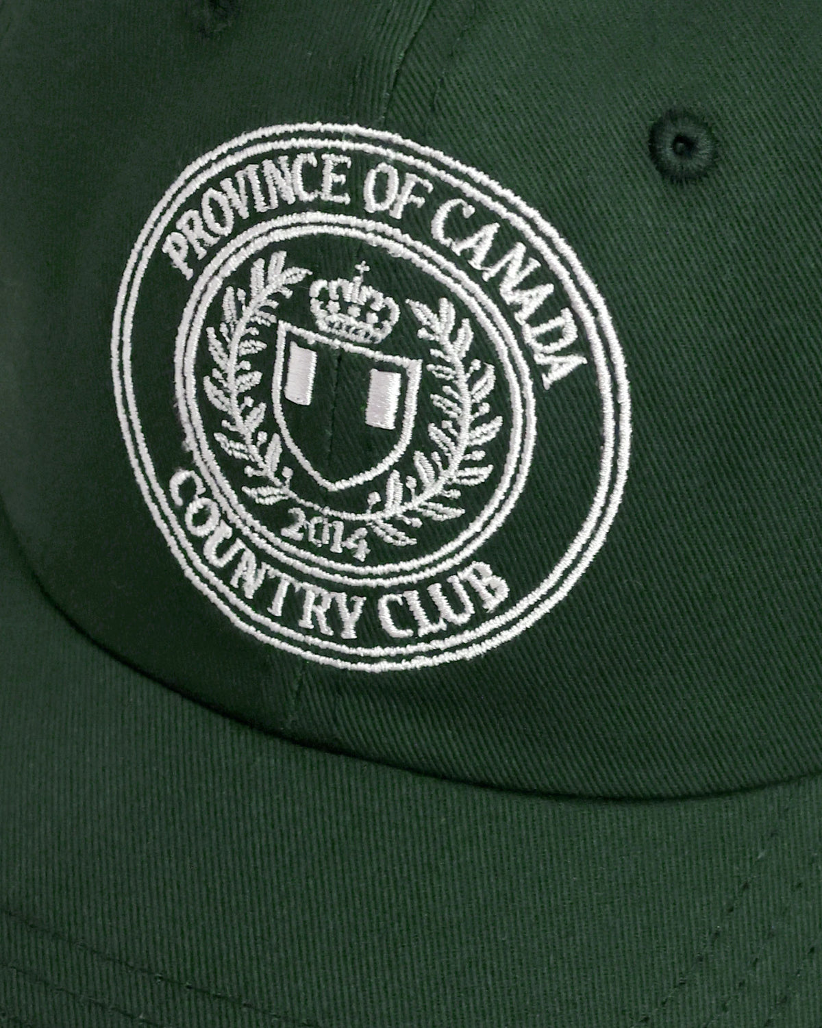 Made in Canada 100% Cotton Country Club Baseball Hat Forest - Province of Canada
