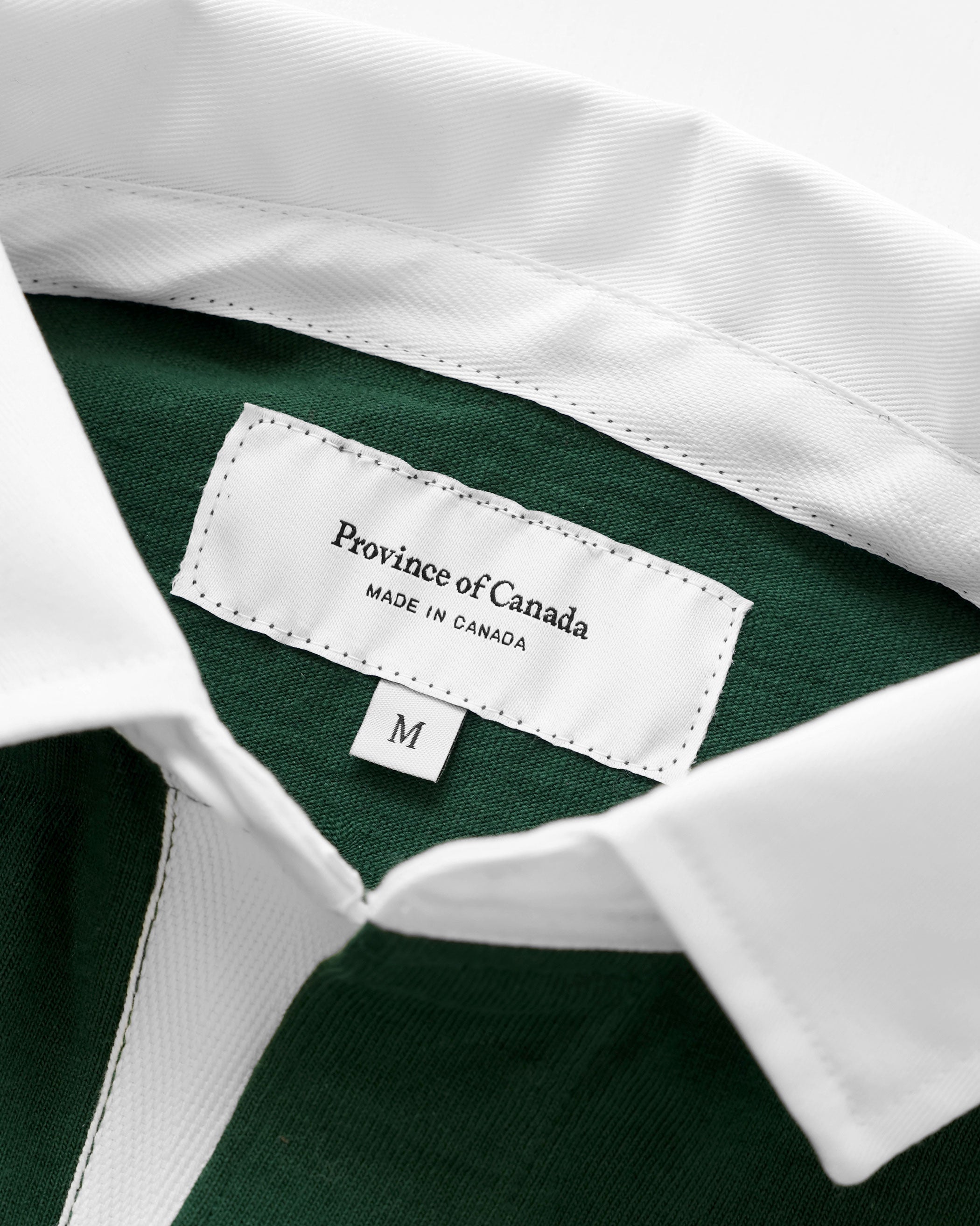 Made in Canada 100% Cotton Canada Crest Long Sleeve Polo Forest - Unisex - Province of Canada