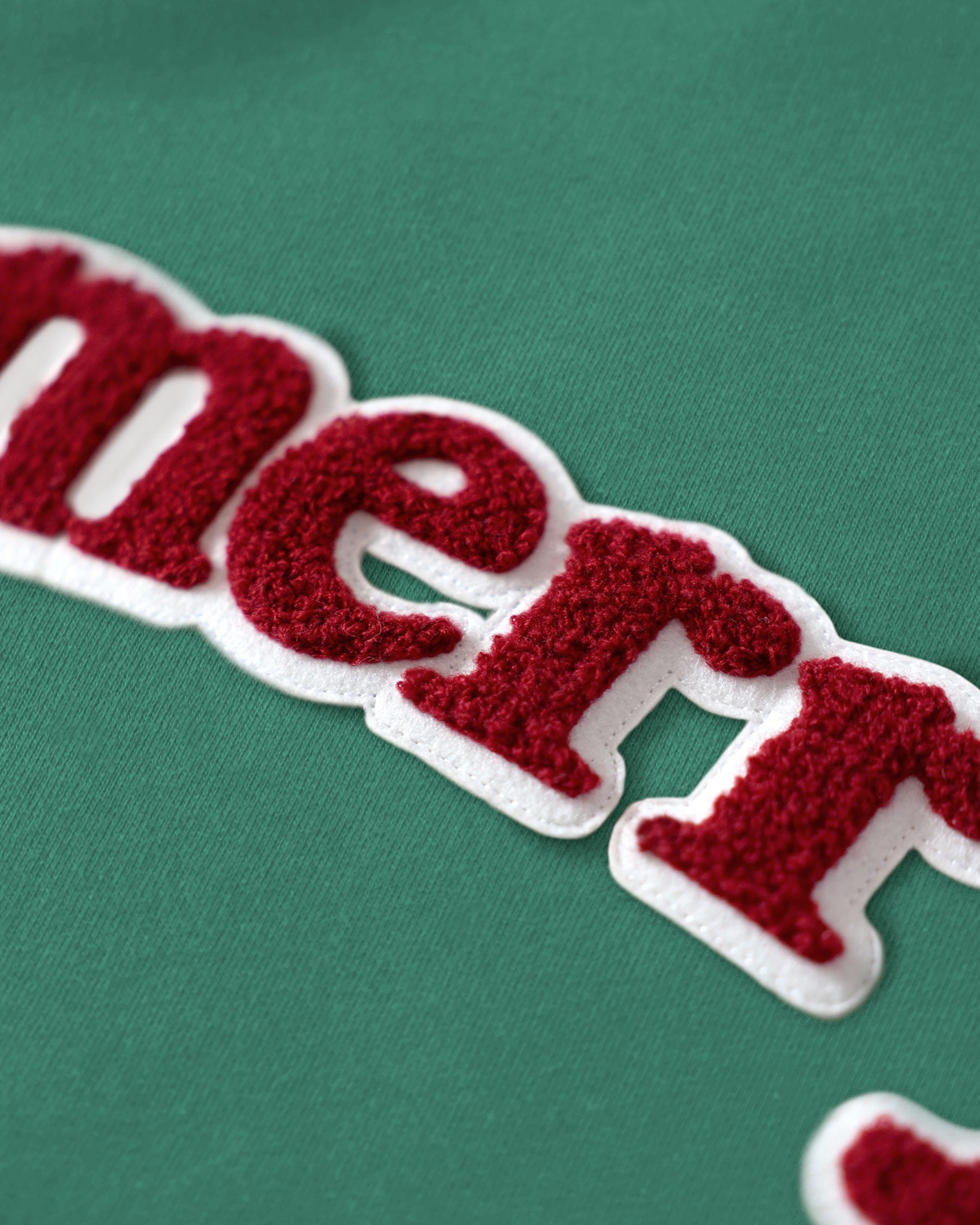 Made in Canada Fleece Christmas Merry Sweatshirt Green - Unisex - Province of Canada