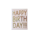 Glitter Happy Birthday Greeting Card - Made in Canada - Province of Canada