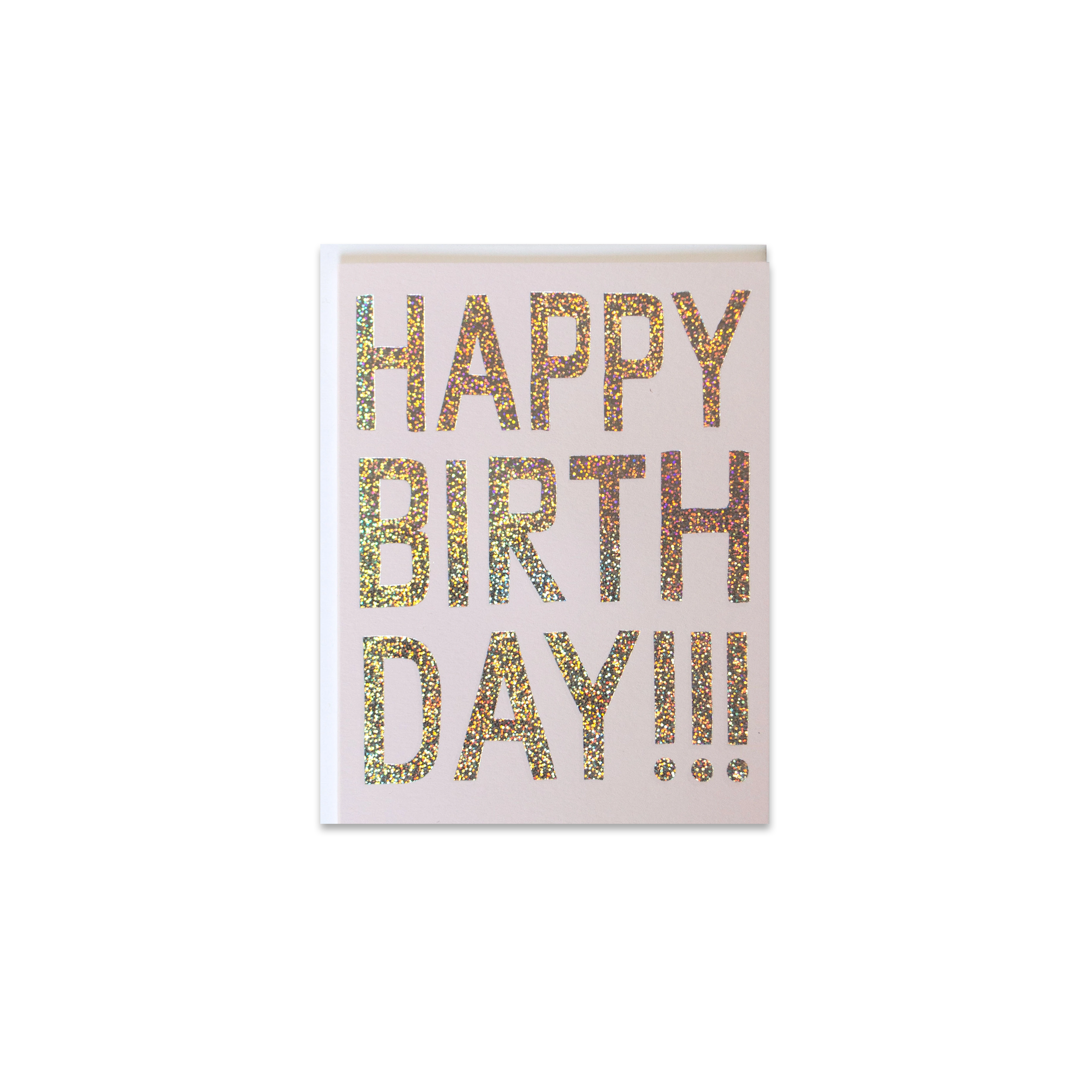 Glitter Happy Birthday Greeting Card - Made in Canada - Province of Canada