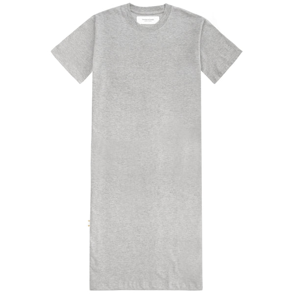 Midi T-Shirt Dress Heather Grey - Made in Canada - Province of Canada