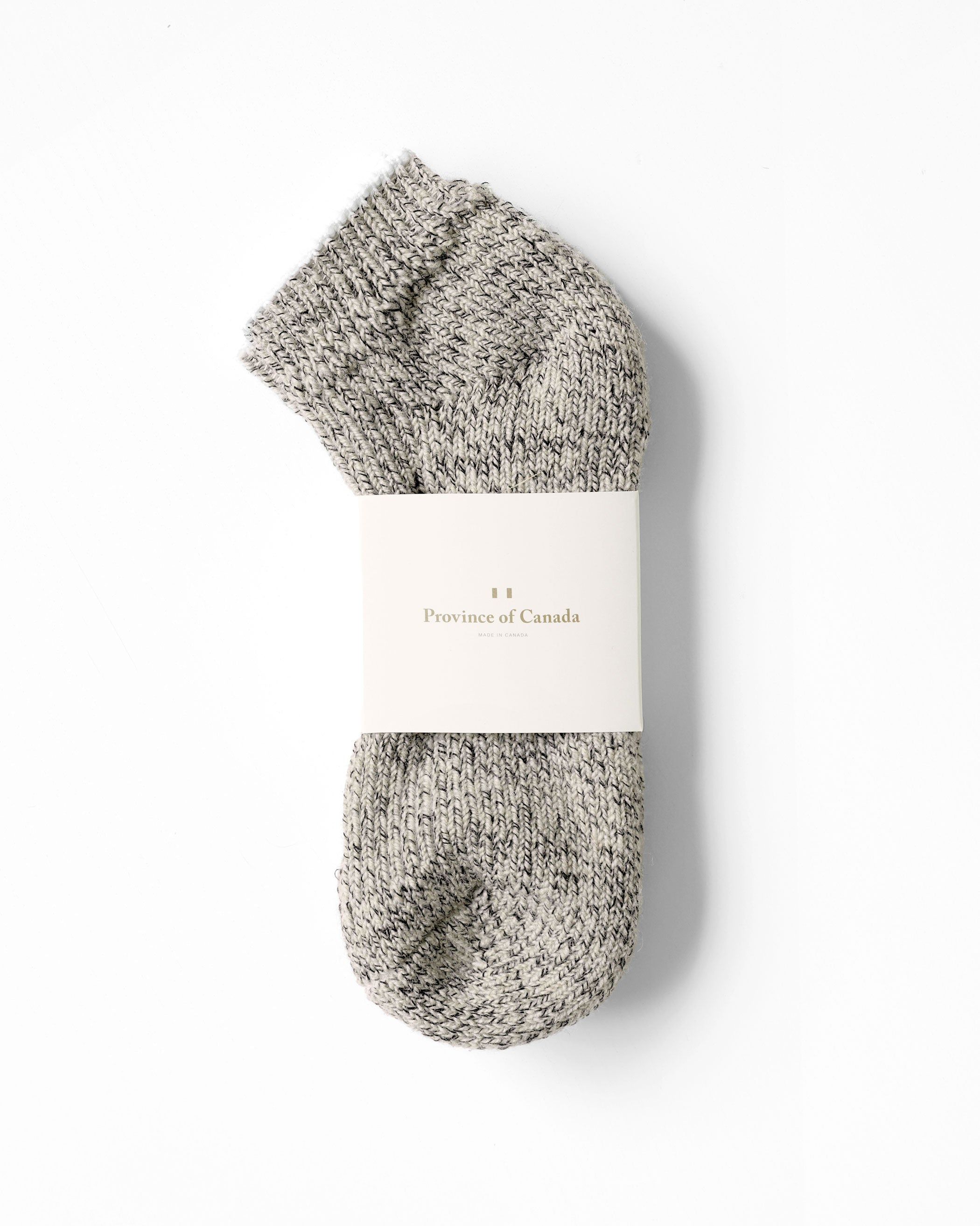 Made in Canada Slipper Sock Heather Black - Province of Canada