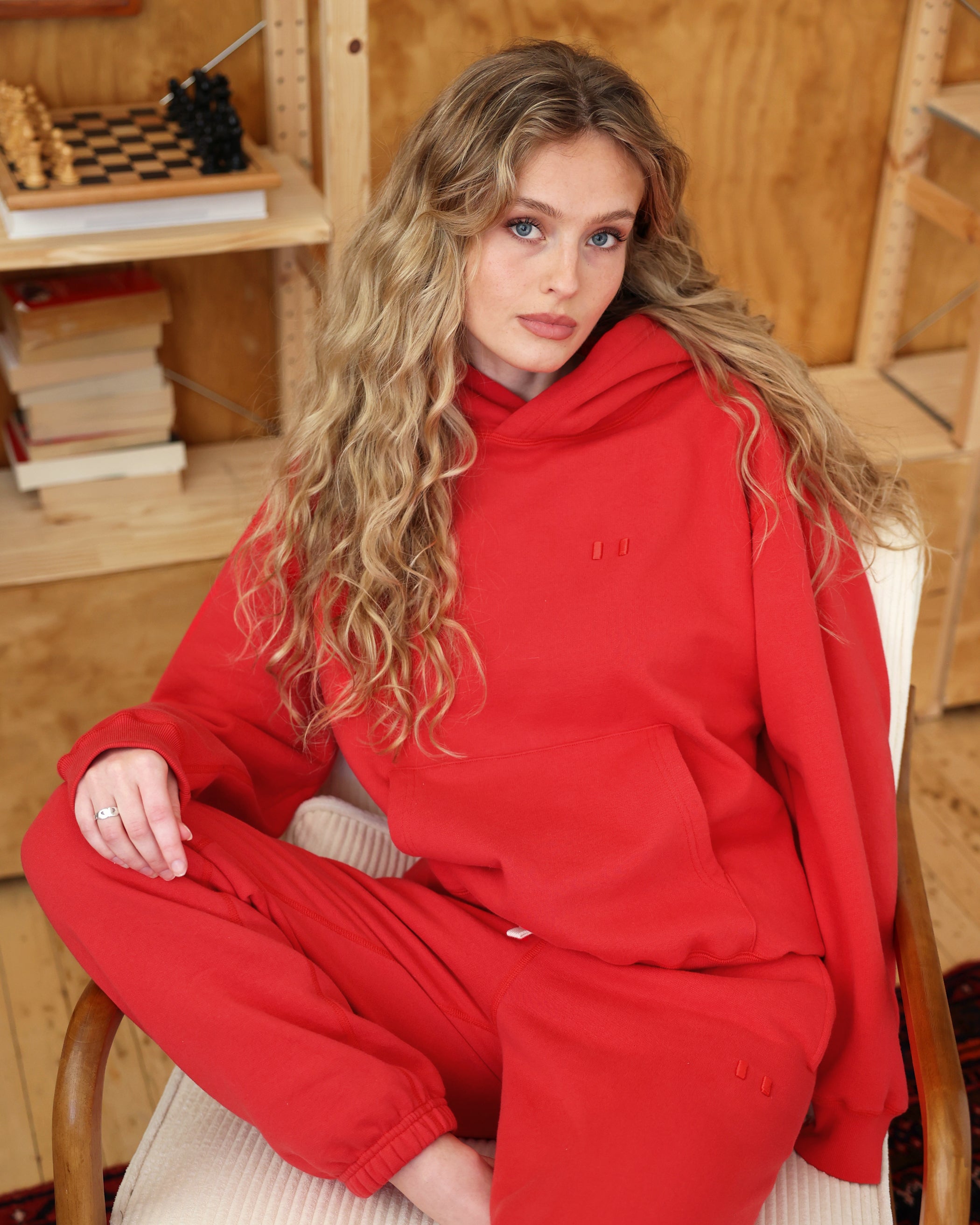 Made in Canada Flag Fleece Hoodie Red - Unisex - Province of Canada