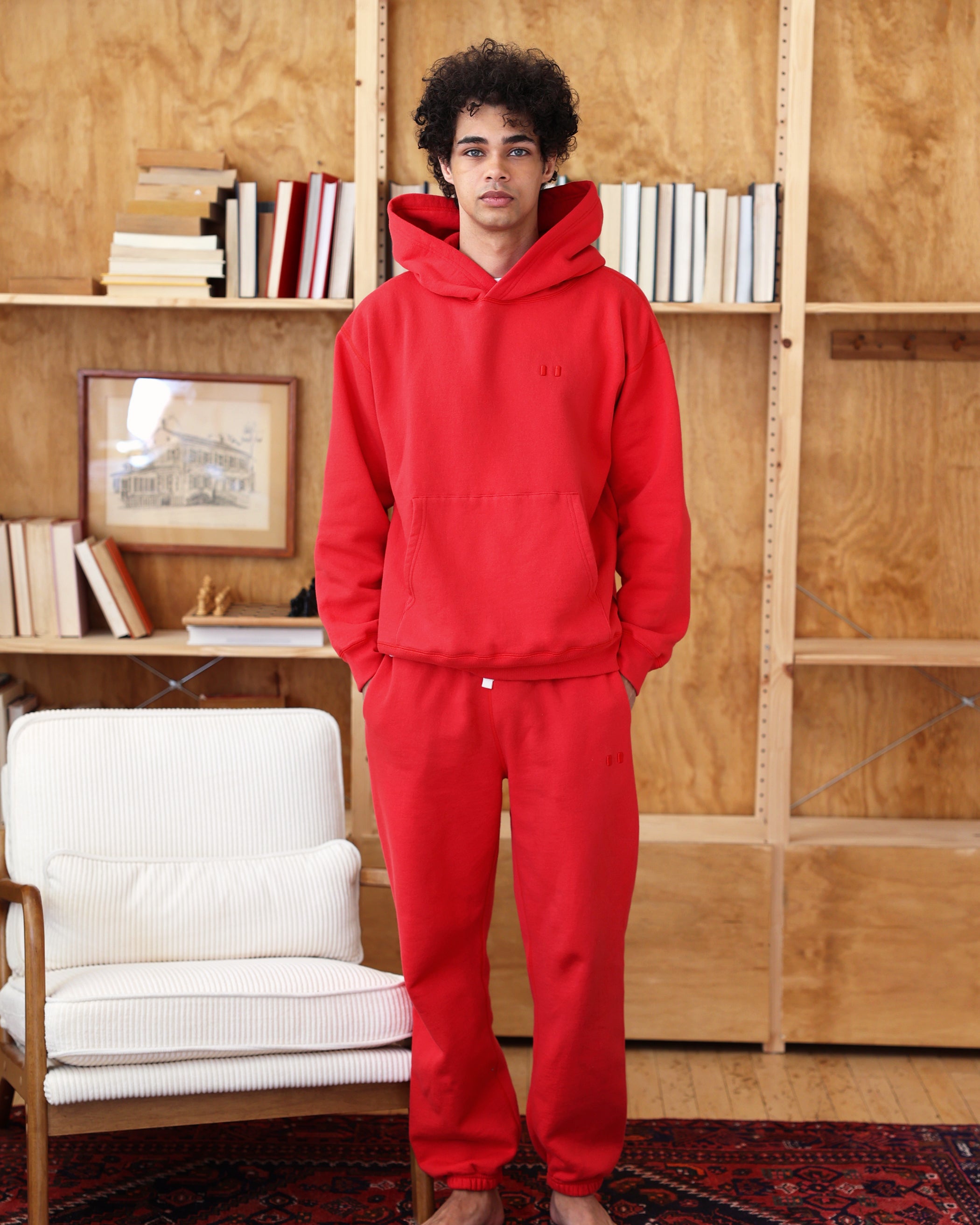 Made in Canada Flag Fleece Sweatpant Red - Unisex - Province of Canada