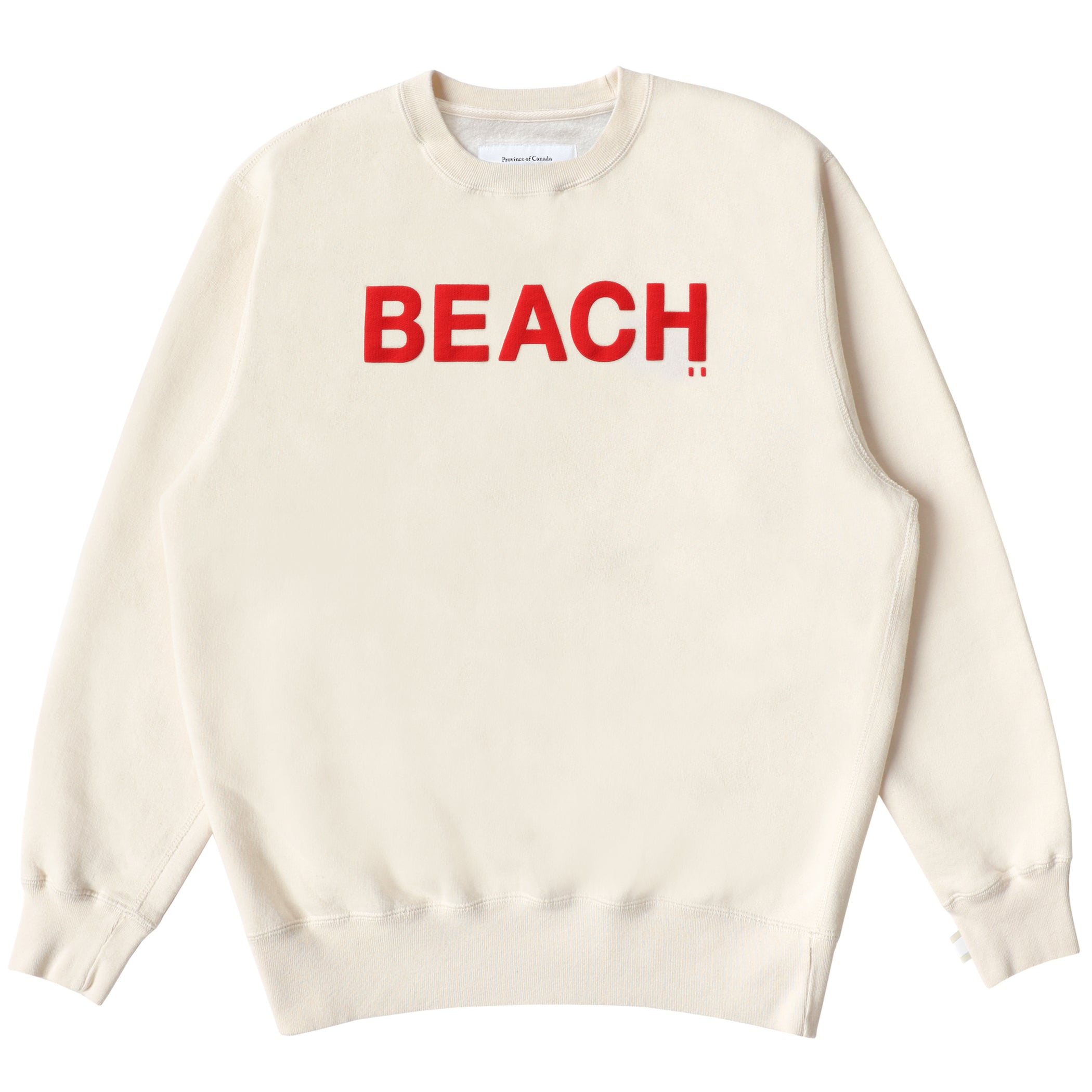Made in Canada Fleece Beach Sweatshirt Cream - Unisex - Province of Canada