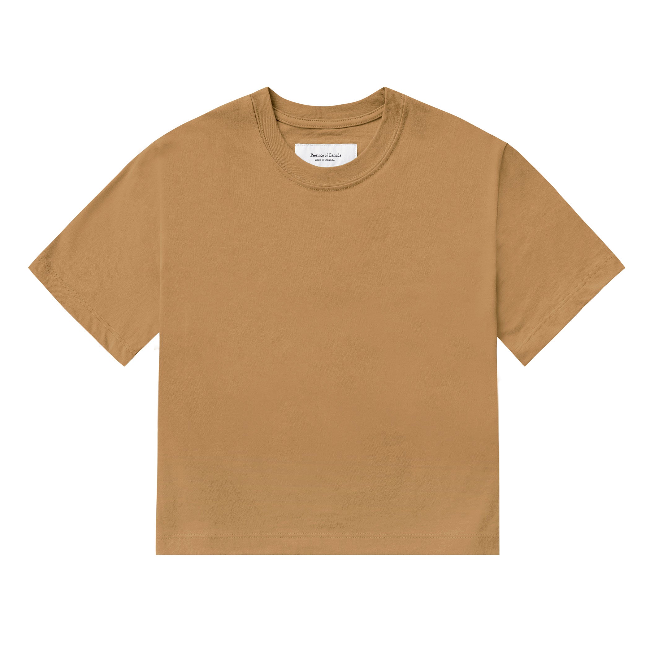 Made in Canada 100% Organic Cotton Monday Crop Top Camel - Province of Canada