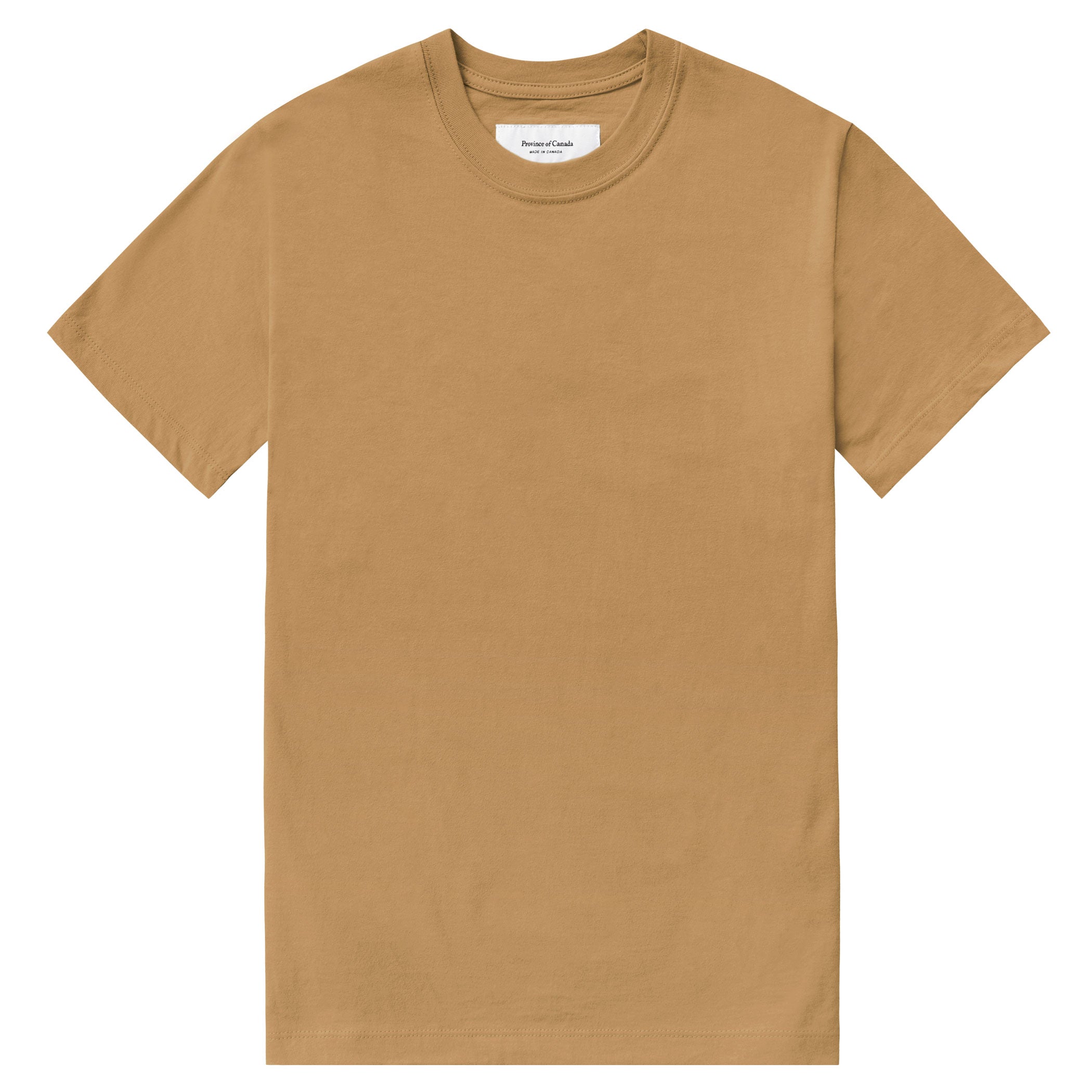 Made in Canada 100% Organic Cotton Monday Tee Camel - Province of Canada