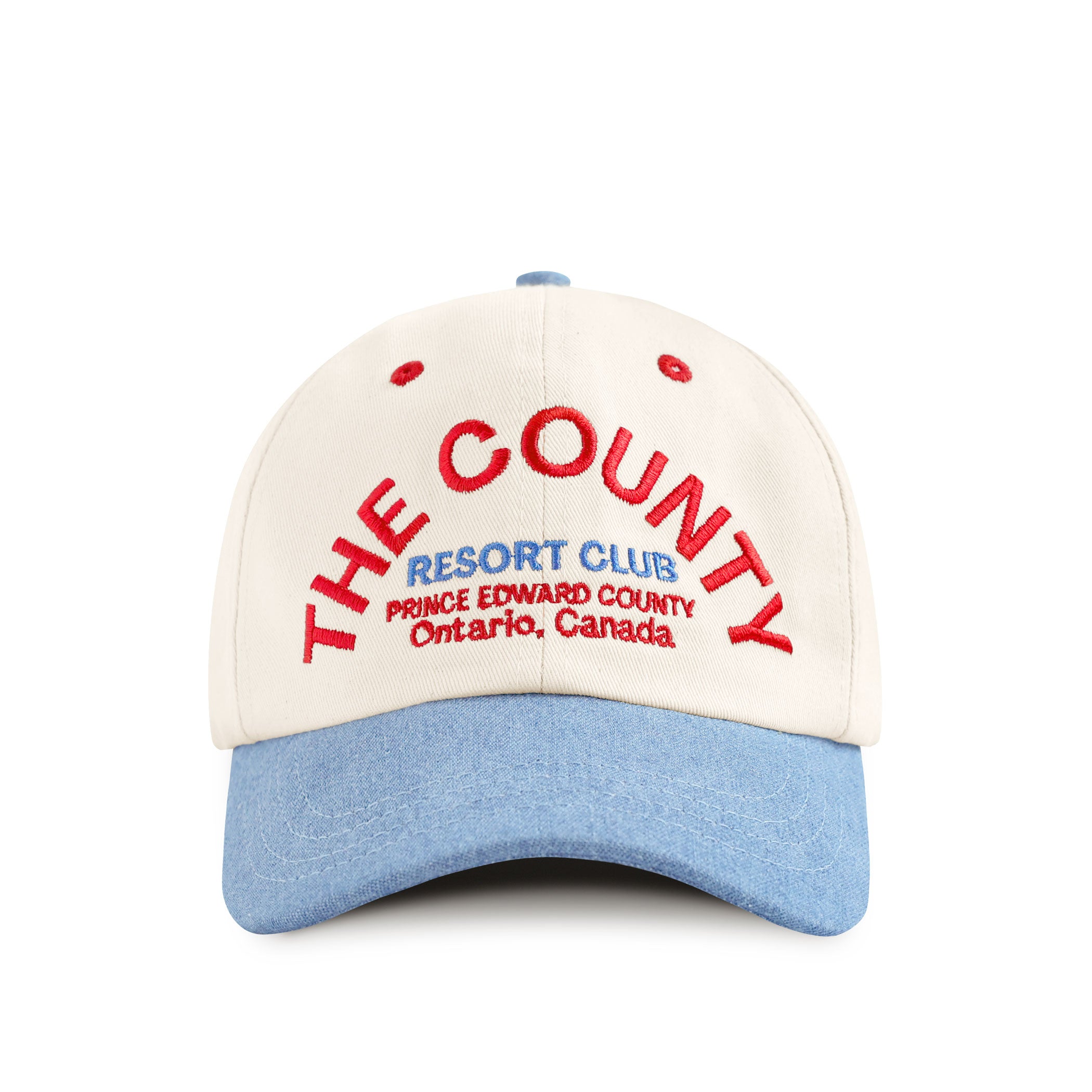 Made in Canada 100% Cotton The County Baseball Hat Natural Denim - Province of Canada