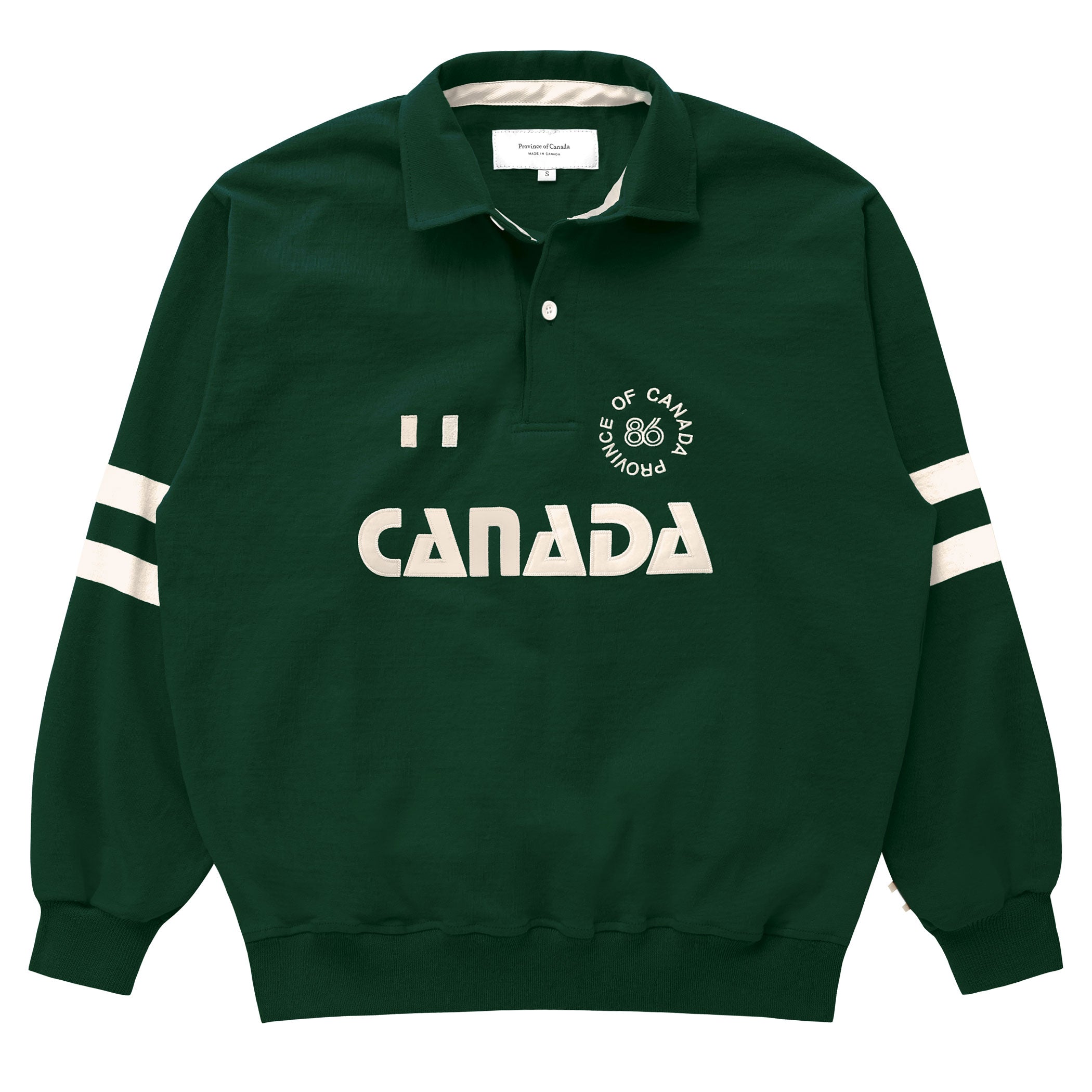 Made in Canada 100% Cotton Canada Button Pullover Forest - Unisex - Province of Canada