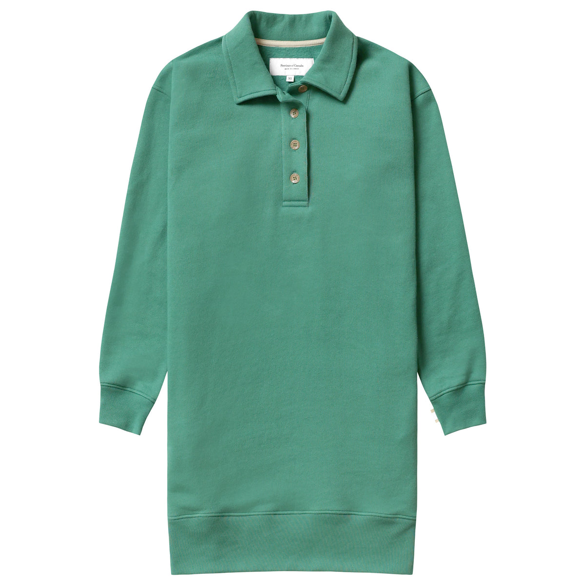 Sweater Dress Green - Made in Canada - Province of Canada