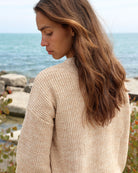 Made in Canada Cotton Knit Sweater Heather Taupe 100% Cotton - Unisex - Province of Canada