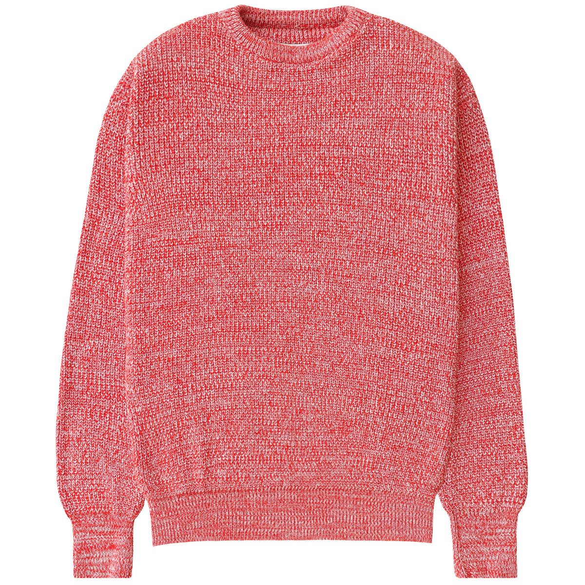 Cotton Knit Sweater Heather Red - Unisex - Made in Canada