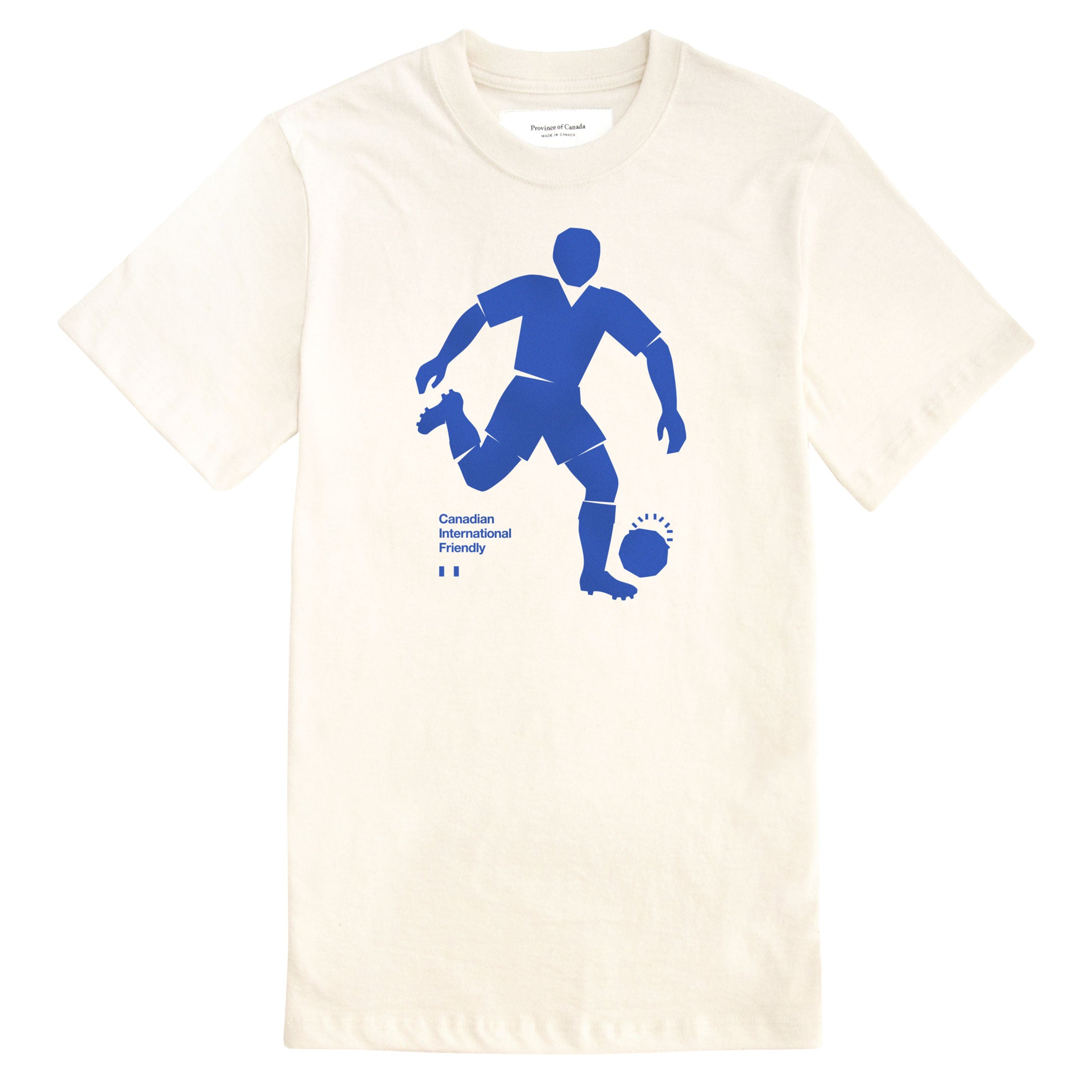 Made in Canada 100% Organic Cotton International Friendly Mascot Tee Natural - Unisex - Province of Canada