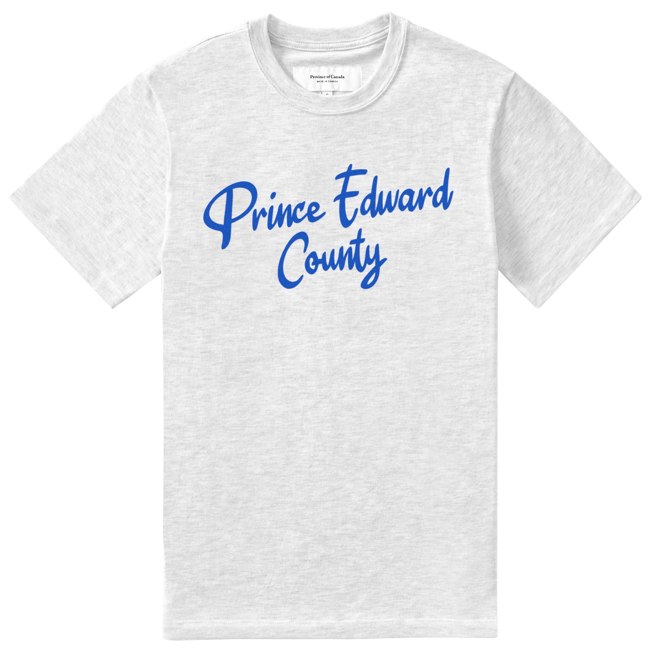 Made in Canada 100% Organic Cotton Prince Edward County Tee Cloud - Unisex - Province of Canada