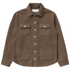 Reverse Fleece Overshirt Chestnut - Unisex - Made in Canada - Province of Canada