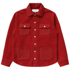 Made in Canada 100% Cotton Reverse Fleece Overshirt Red - Unisex - Province of Canada