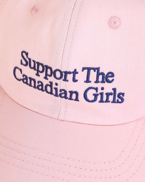 Made in Canada Support the Canadian Girls Baseball Hat Light Pink - Province of Canada