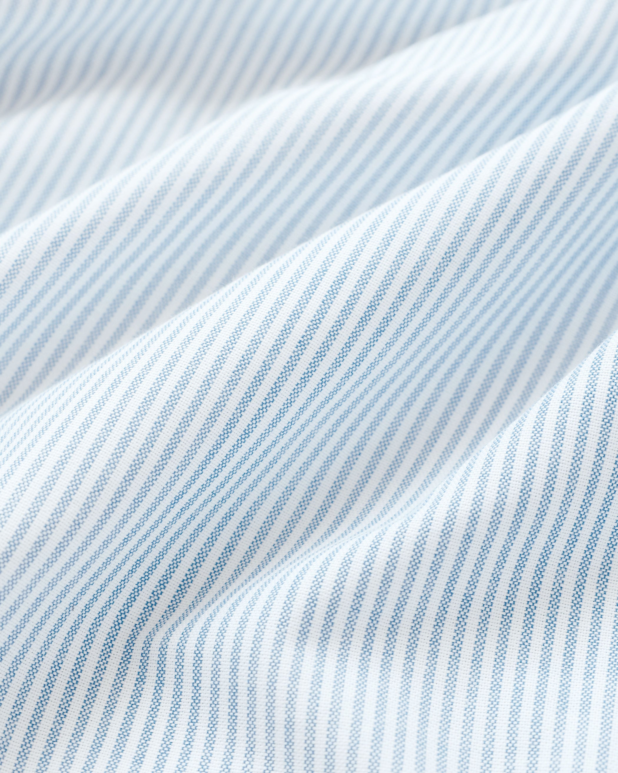 Made in Canada 100% Cotton Oxford Stripe Button Down Shirt Light Blue - Unisex - Province of Canada