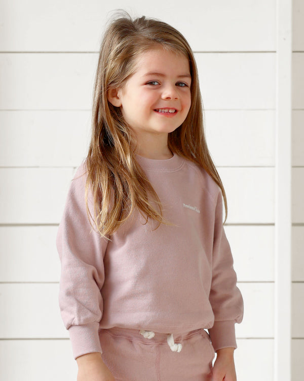 Made in Canada 100% Cotton Kids French Terry Sweatshirt Dusk Unisex - Province of Canada