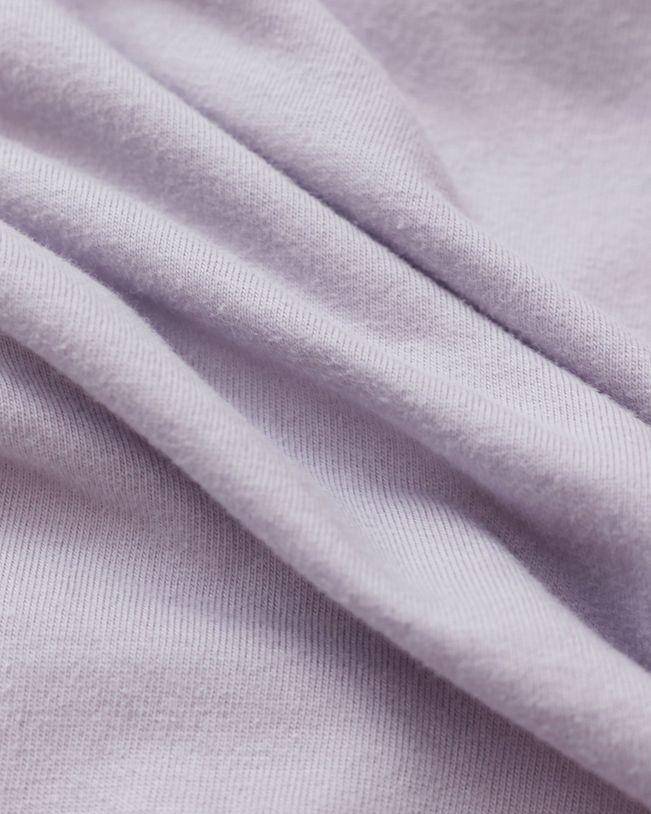 Made in Canada 100% Certified Organic Cotton Monday Long Sleeve Crop Top Mauve Lavendar Purple - Province of Canada