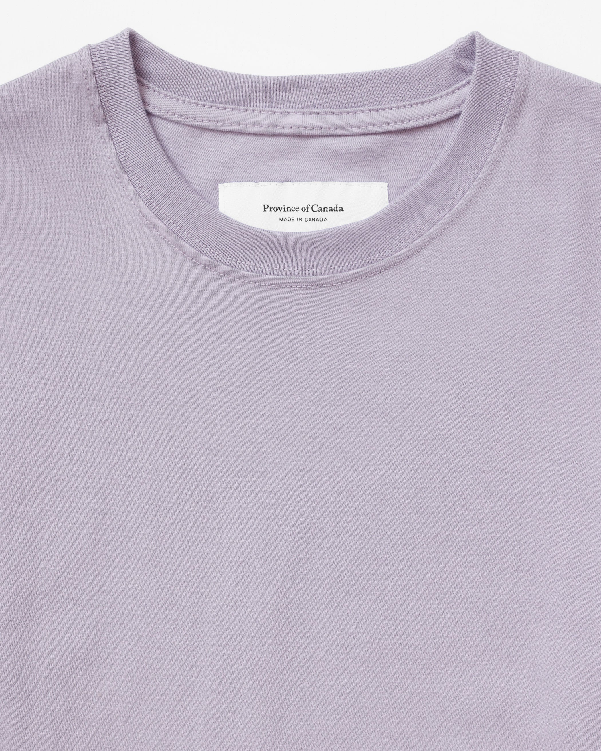 Made in Canada 100% Certified Organic Cotton Monday Long Sleeve Tee Mauve Lavender Purple - Province of Canada