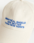 Made in Canada 100% Cotton Montreal Bagels Baseball Hat Natural Cream - Province of Canada
