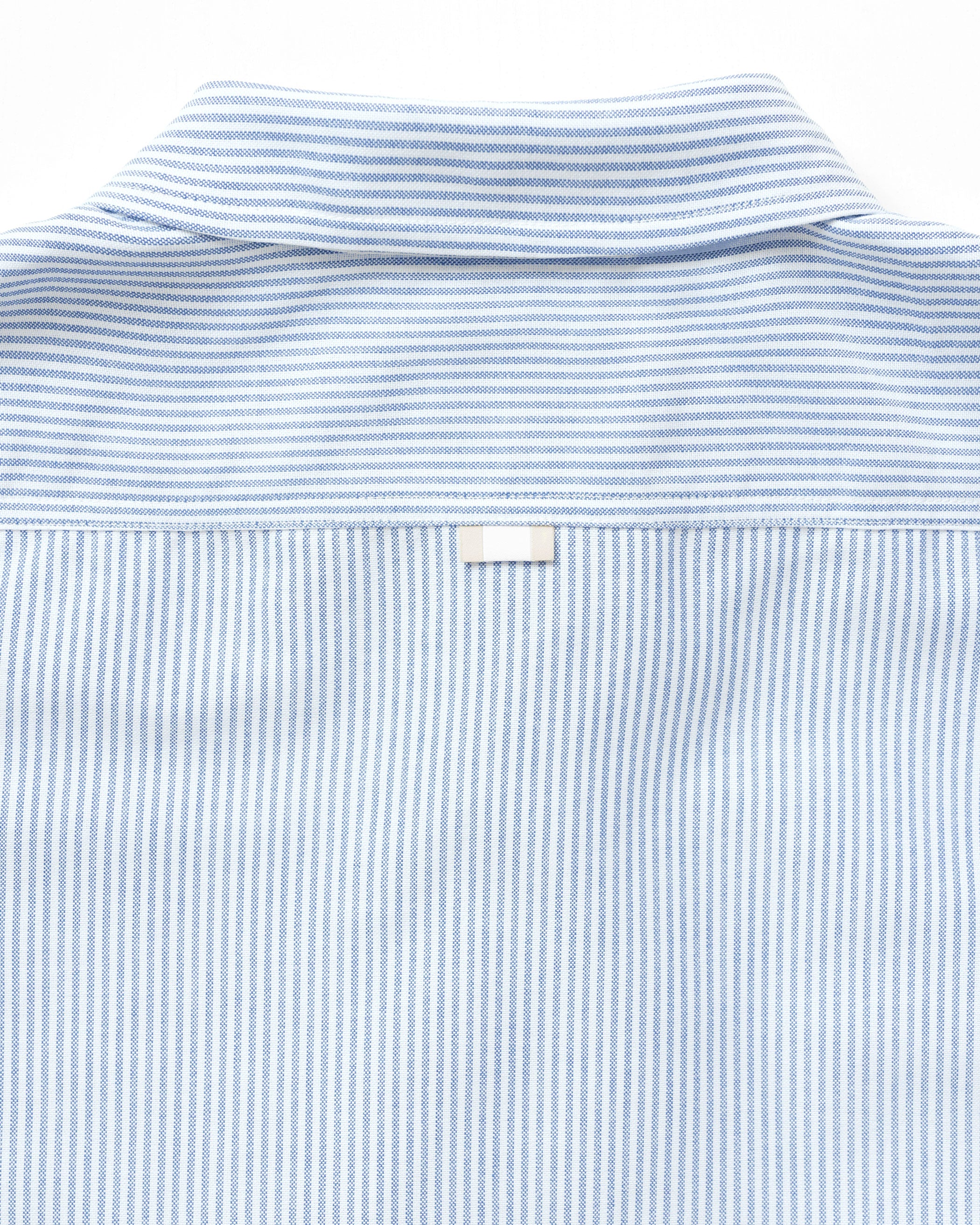 Made in Canada 100% Cotton Oxford Stripe Button Down Shirt Royal Blue - Unisex - Province of Canada