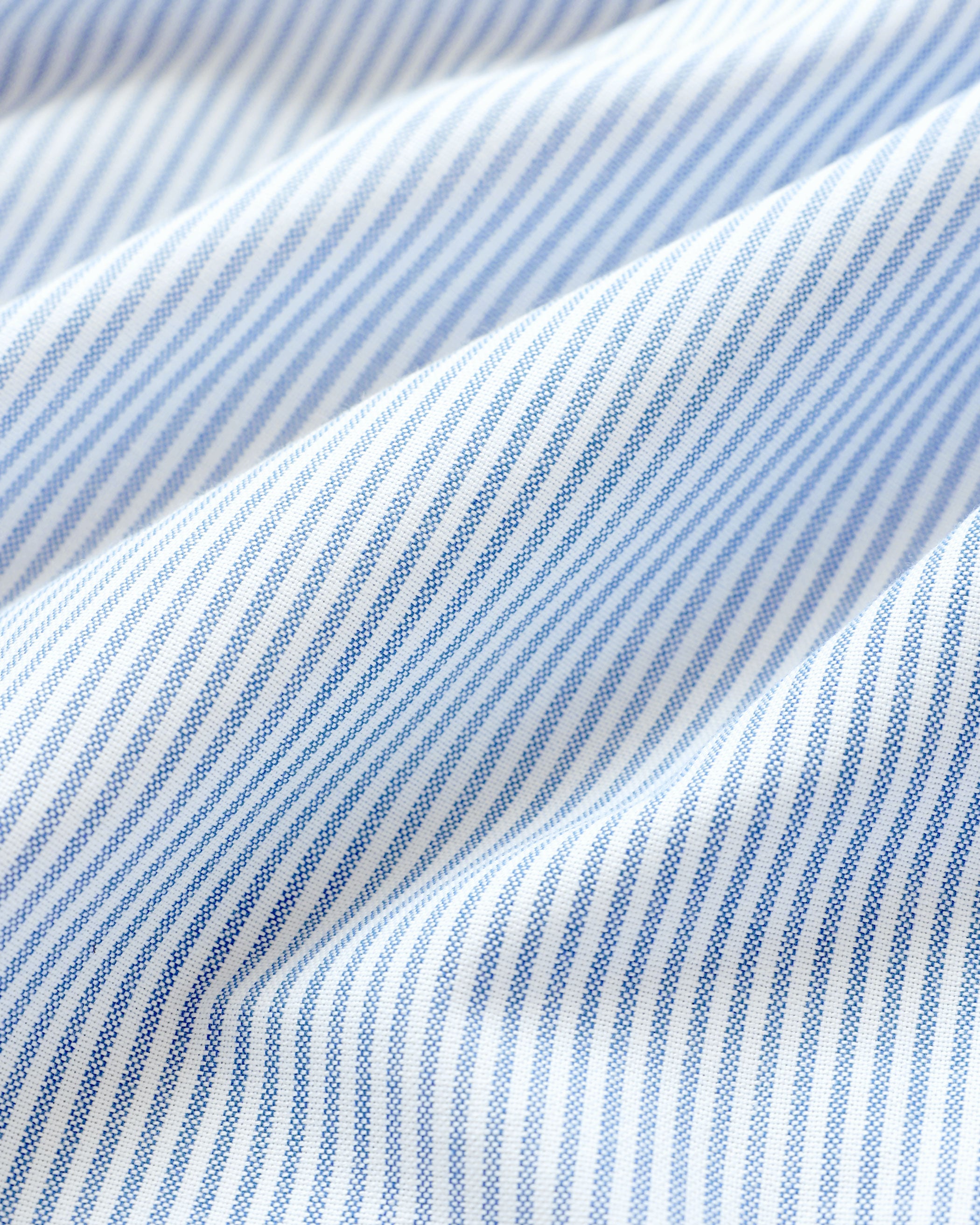 Made in Canada 100% Cotton Oxford Stripe Button Down Shirt Royal Blue - Unisex - Province of Canada