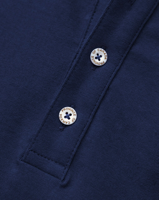 Made in Canada Sunday Polo Long Sleeve Dress Navy - Province of Canada