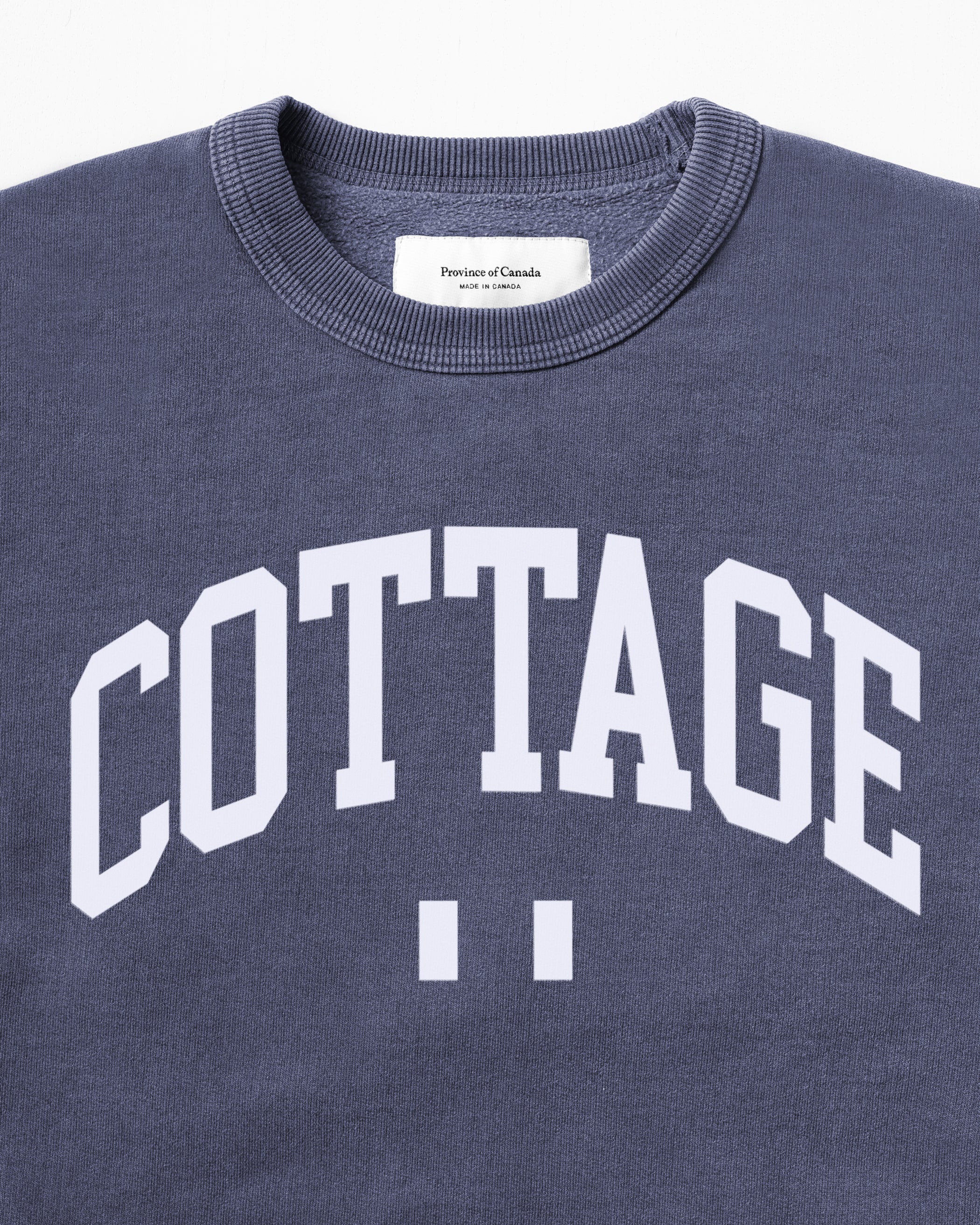 Made in Canada Navy Blue Cottage Fleece Sweatshirt Washed - Province of Canada