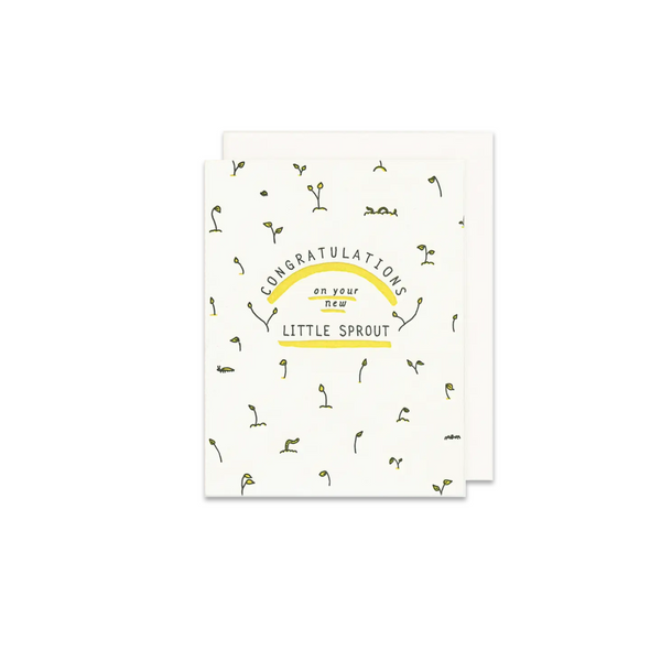 New Sprout Newborn Greeting Card - Made in Canada - Province of Canada